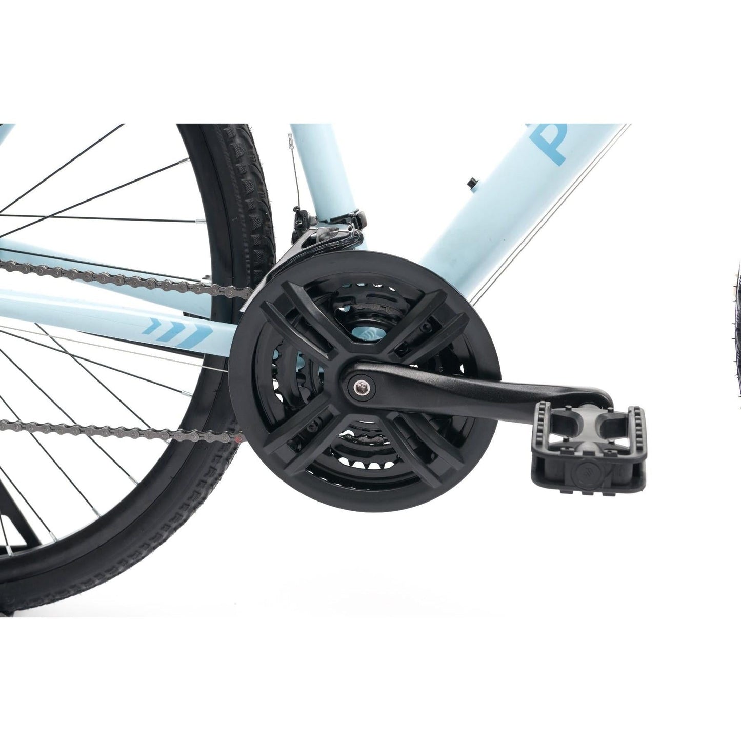 Pedal Pacer 2 Flat Bar Road Bike Light Blue