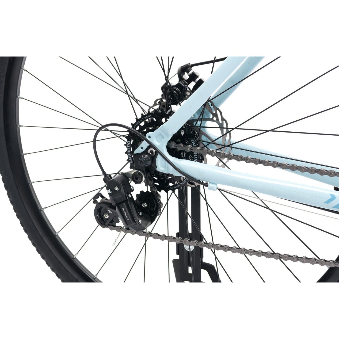 Pedal Pacer 2 Flat Bar Road Bike Light Blue