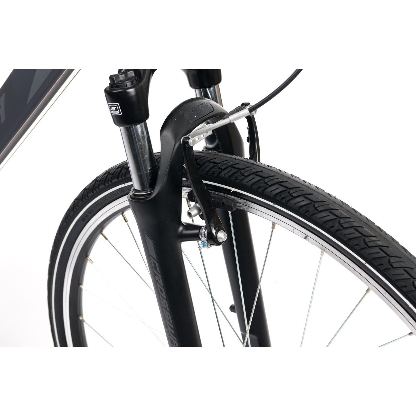 Merida Crossway 10 V Hybrid Bike Silk Anthracite/Grey/Black