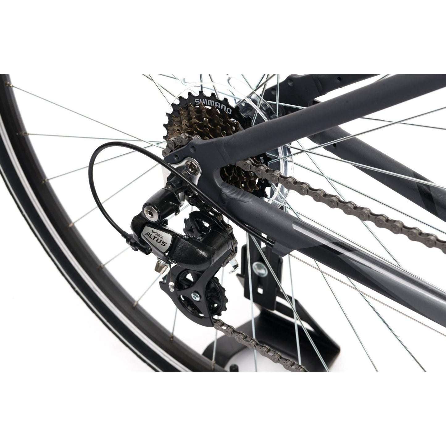 Merida Crossway 10 V Hybrid Bike Silk Anthracite/Grey/Black