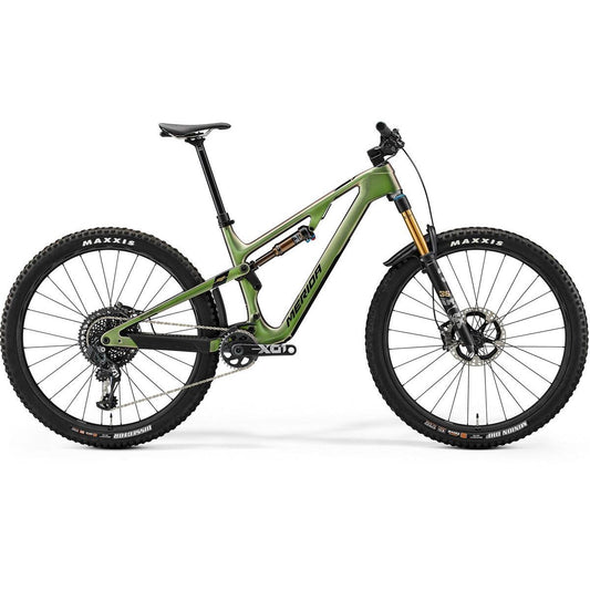 Merida One-Forty 10K Dual Suspension Mountain Bike Chameleon Green/Black/Gold