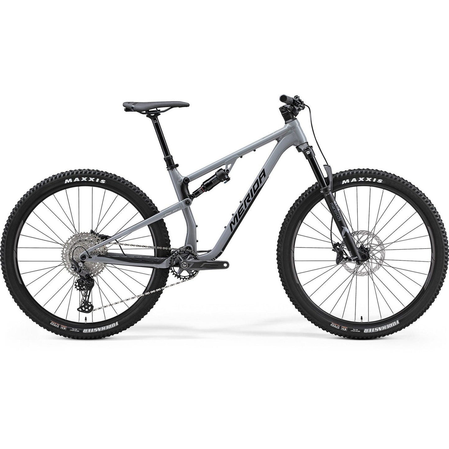 Merida One-Twenty 600 Dual Suspension Mountain Bike Silk Cool Grey Black/Silver
