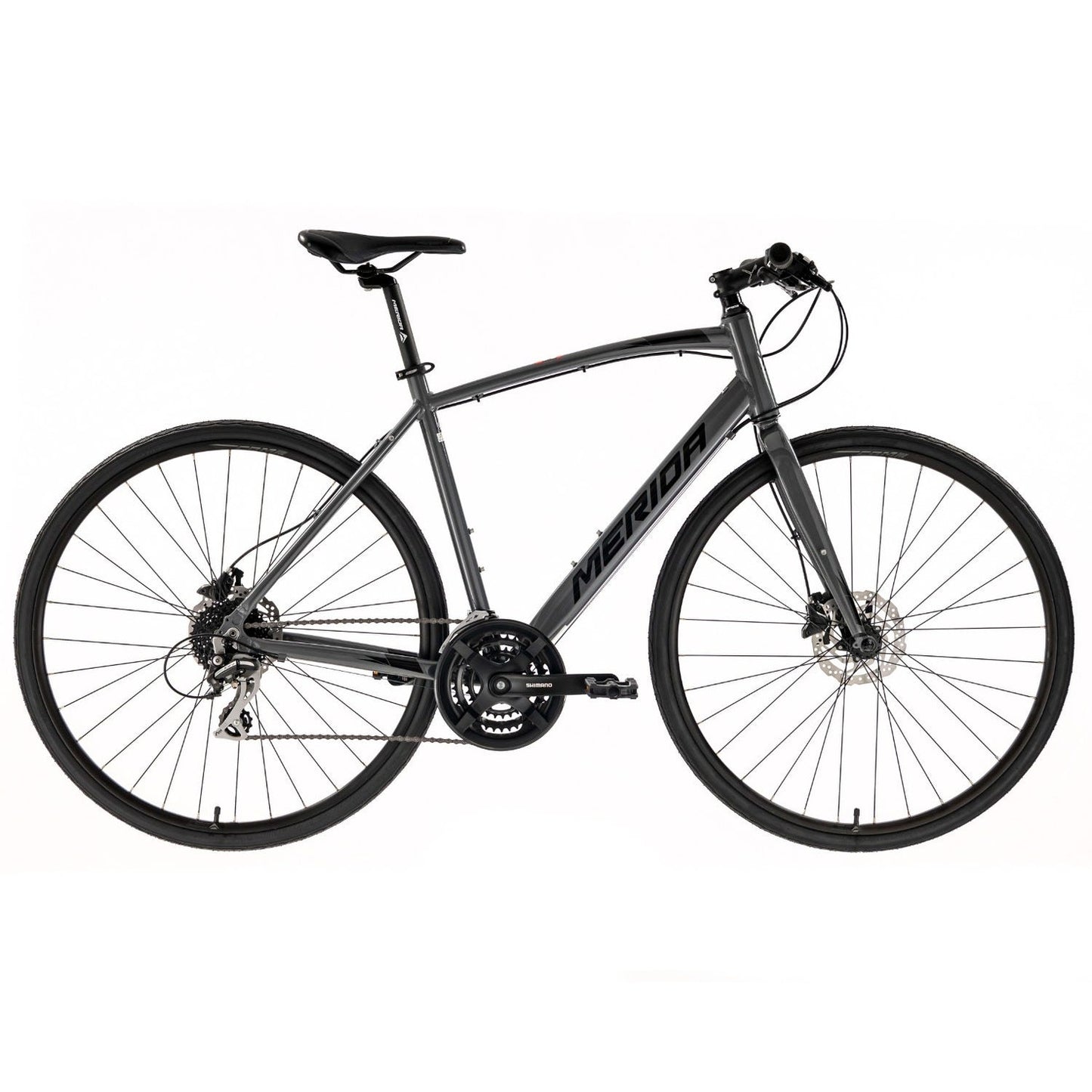 Merida Speeder 20 Flat Bar Road Bike Anthracite Black