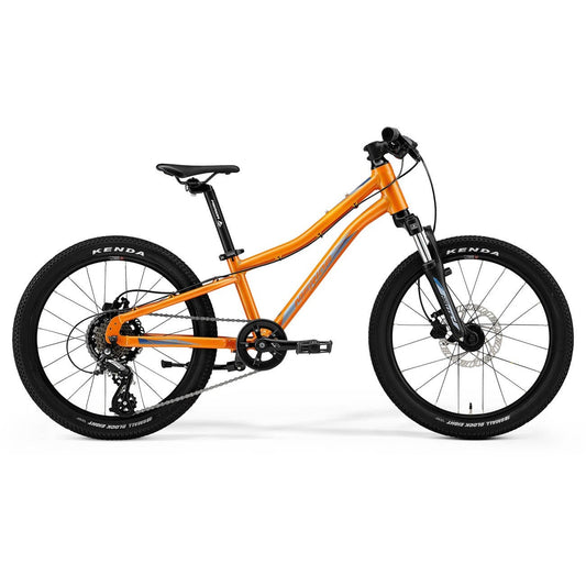 Merida Matts J. 20 Plus Disc 20'' Suspension Fork Kids Bike Metallic Orange Blue