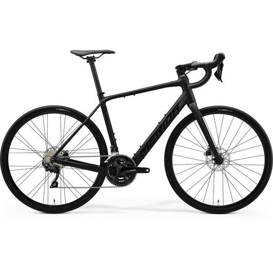 Merida eScultura 400 Electric Road Bike Matt Black/Glossy Black