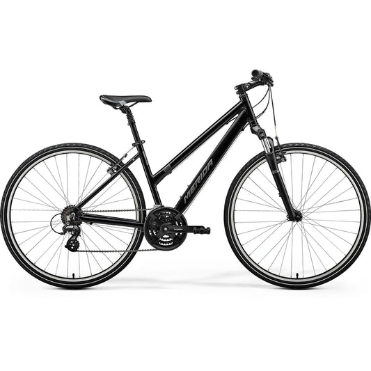 Merida Crossway 10-V L Hybrid Bike Black/Silver