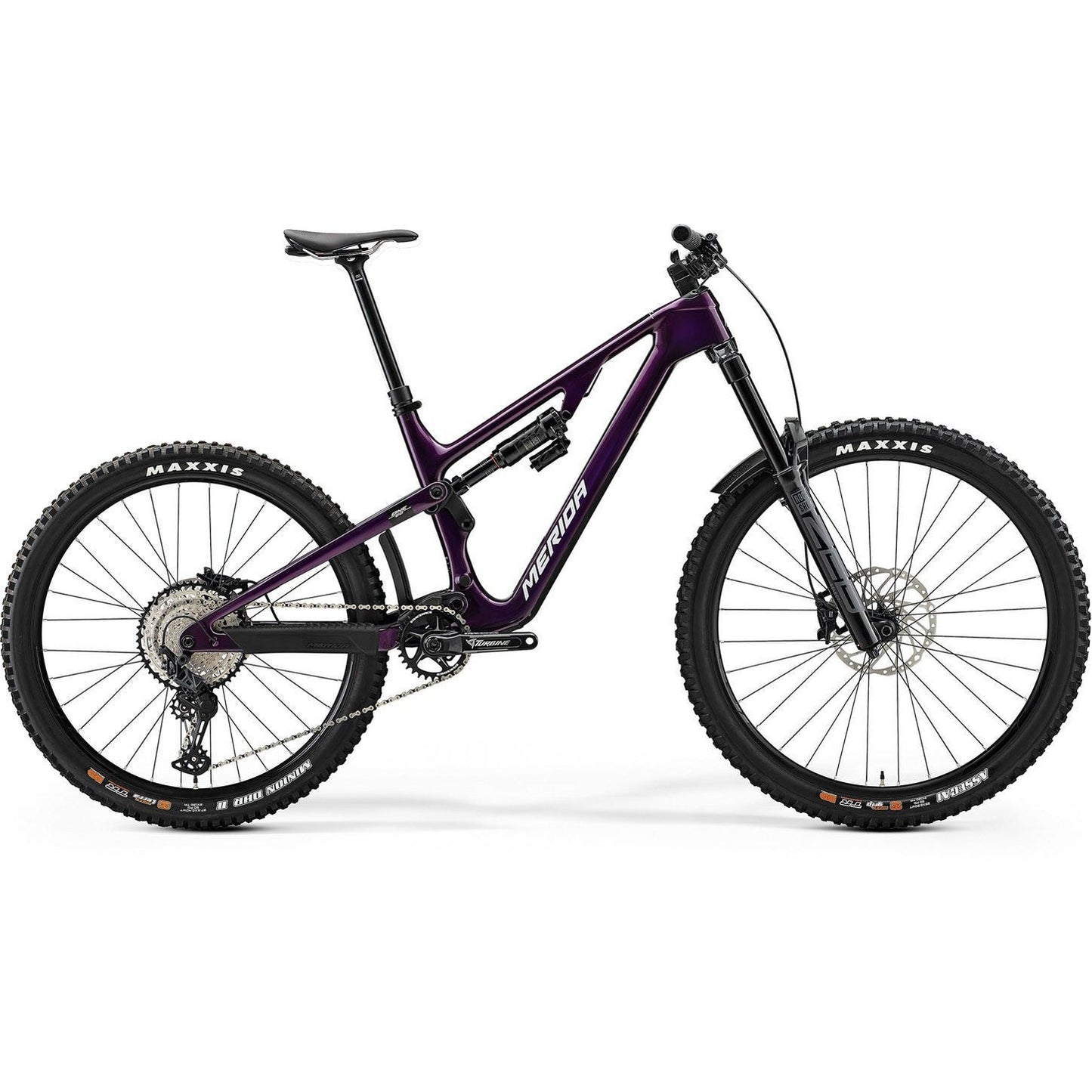 Merida One-Sixty 6000 Dual Suspension Mountain Bike Purple Silver/Black