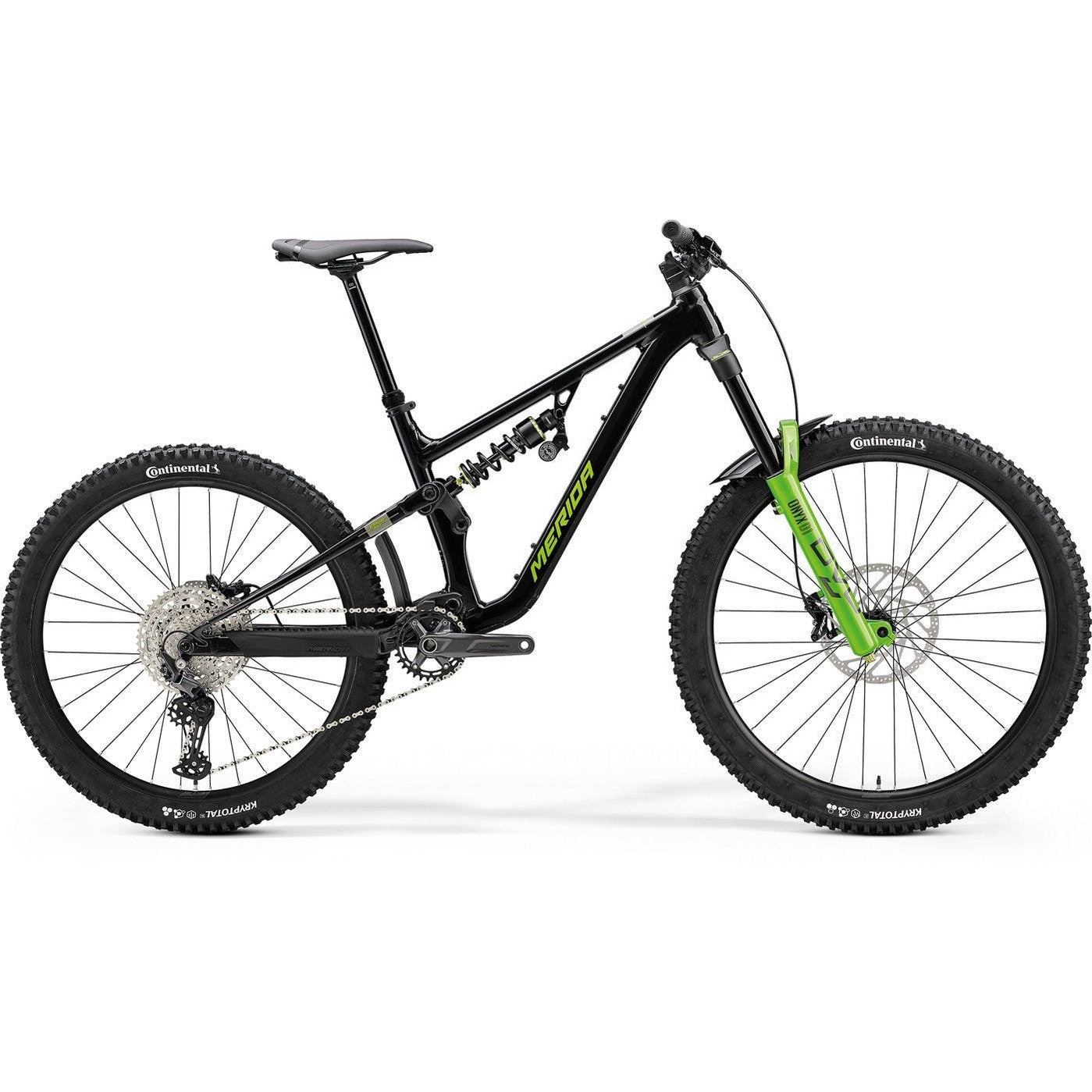 Merida One-Sixty FR 600 Dual Suspension Mountain Bike Metallic Black/Grey/Green