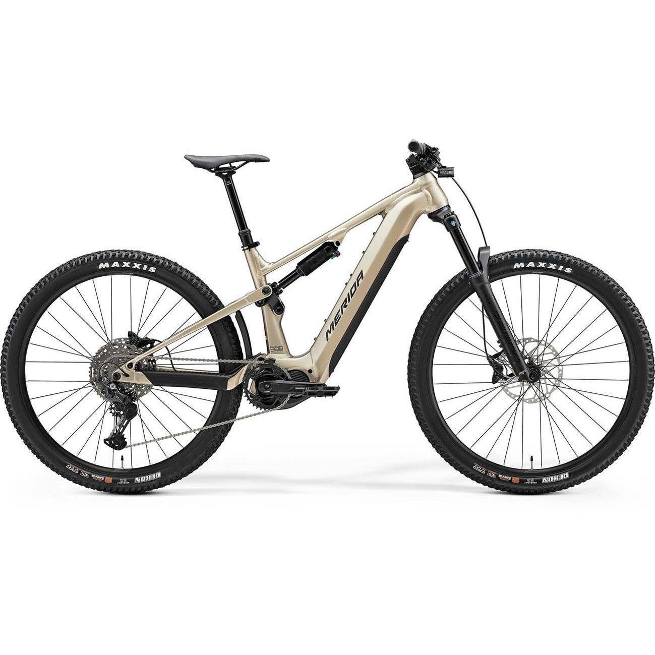 Merida eOne-Forty 400 Electric Enduro Bike 630Wh Battery High Cream Black
