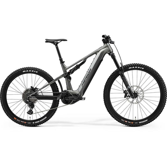Merida eOne-Sixty 675 Electric Dual Suspension Mountain Bike Gunmetal Grey/Black