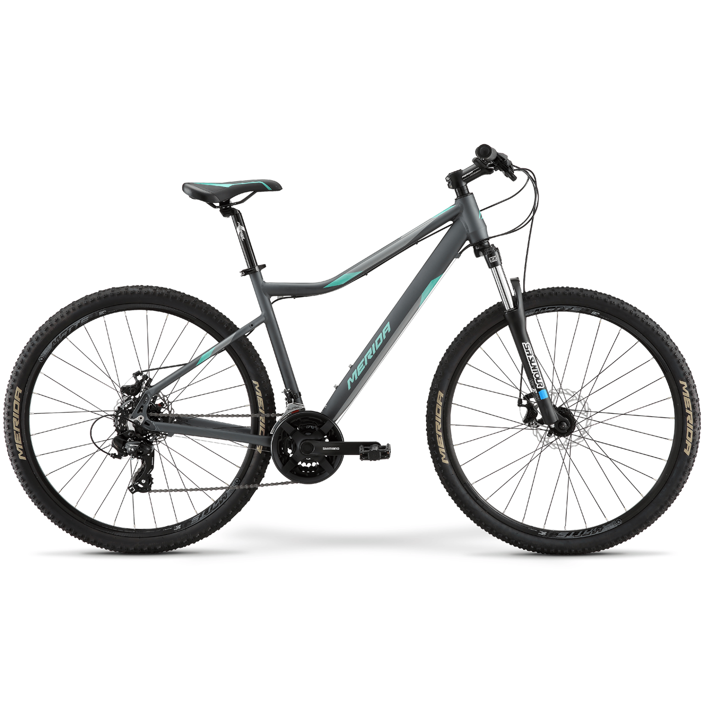 Merida Matts 7.10 MD Mountain Bike Anthracite/Teal/Black