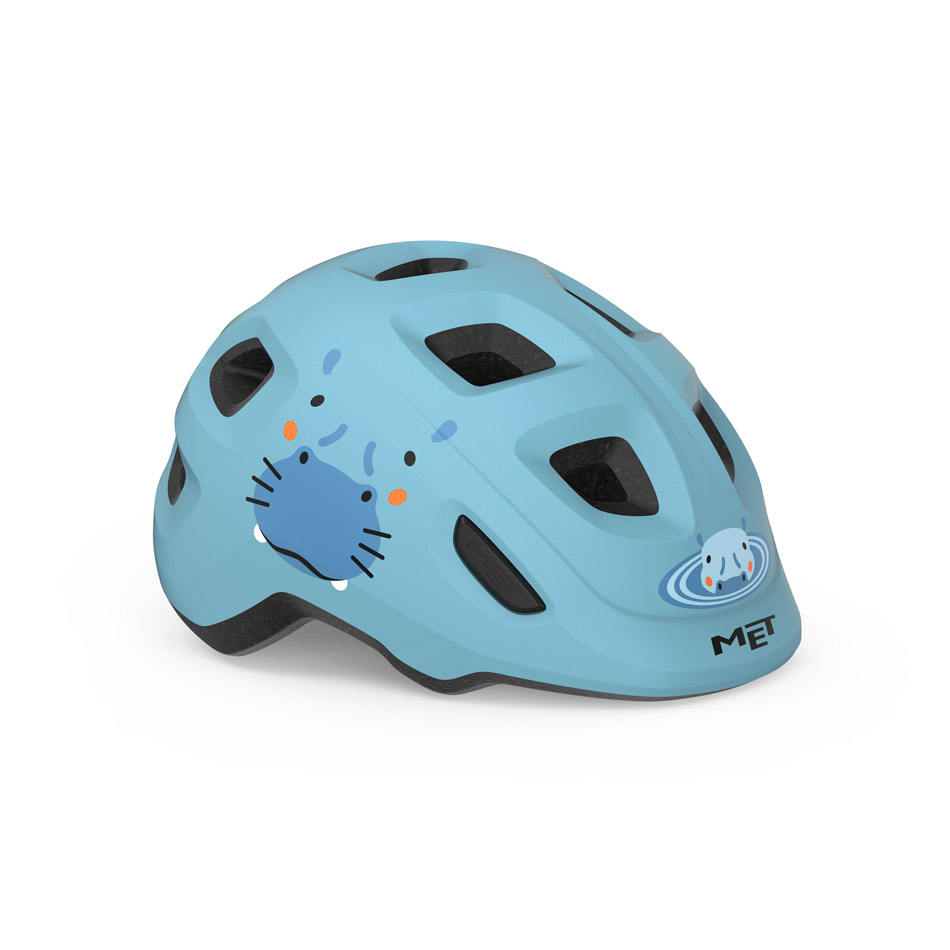MET Hooray Kids Helmet Blue Hippo