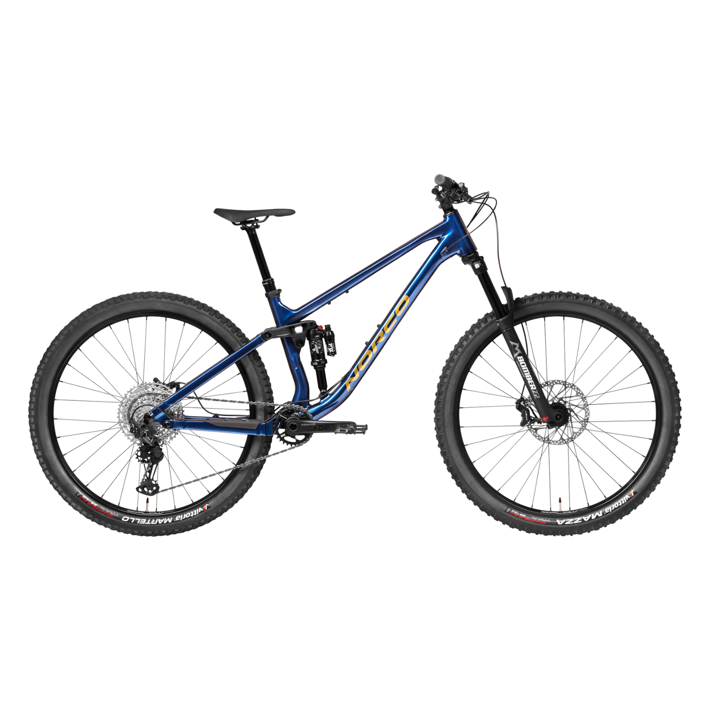 Norco Fluid FS 2 Dual Suspension Mountain Bike Blue/Copper