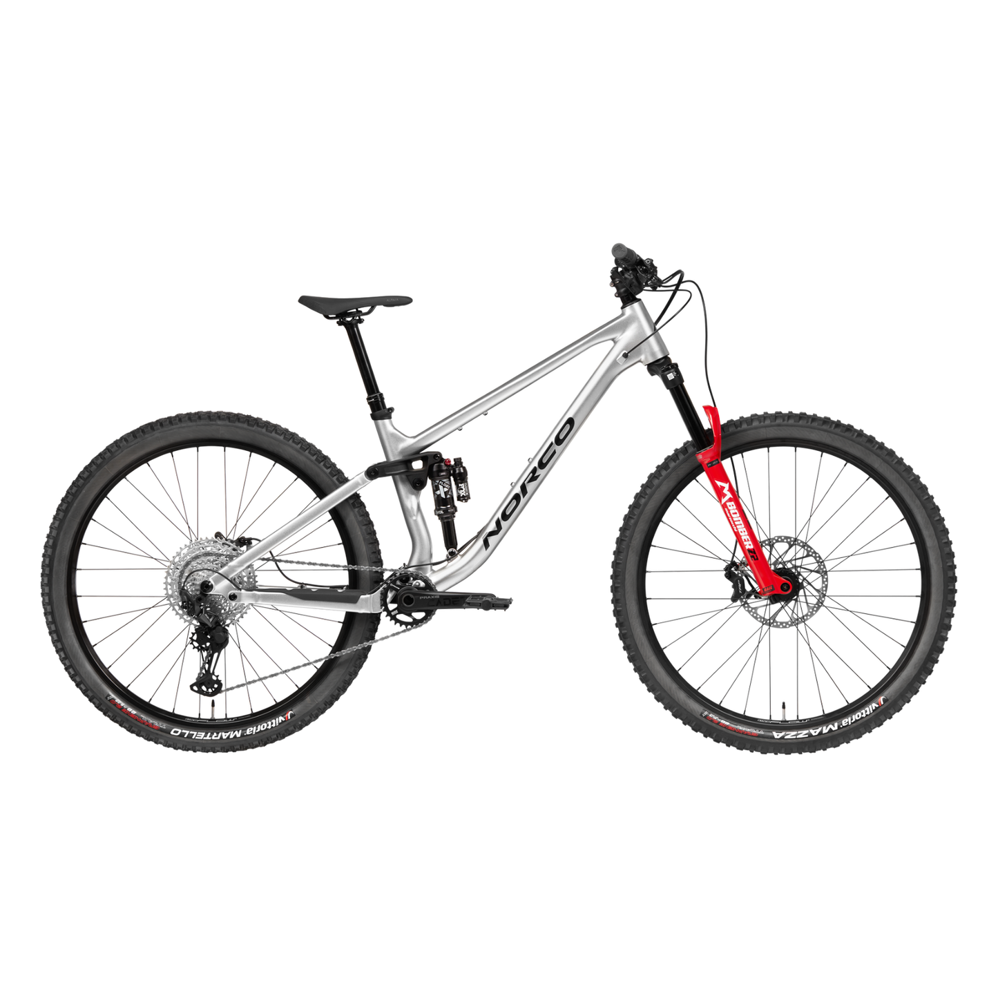 Norco Fluid FS 2 Dual Suspension Mountain Bike Silver/Black