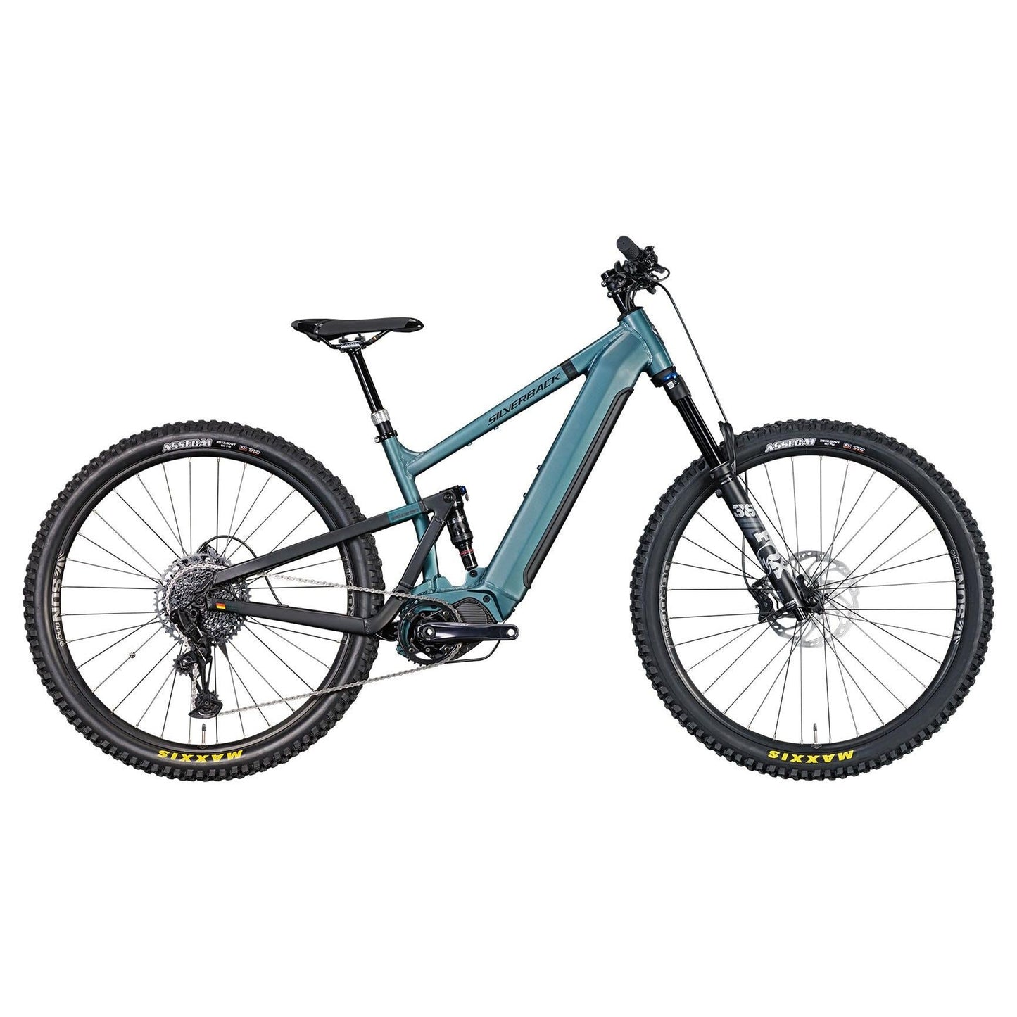 Silverback S-Electro AL1 Elite Electric Dual Suspension Mountain Bike Rainbow Silver/Black