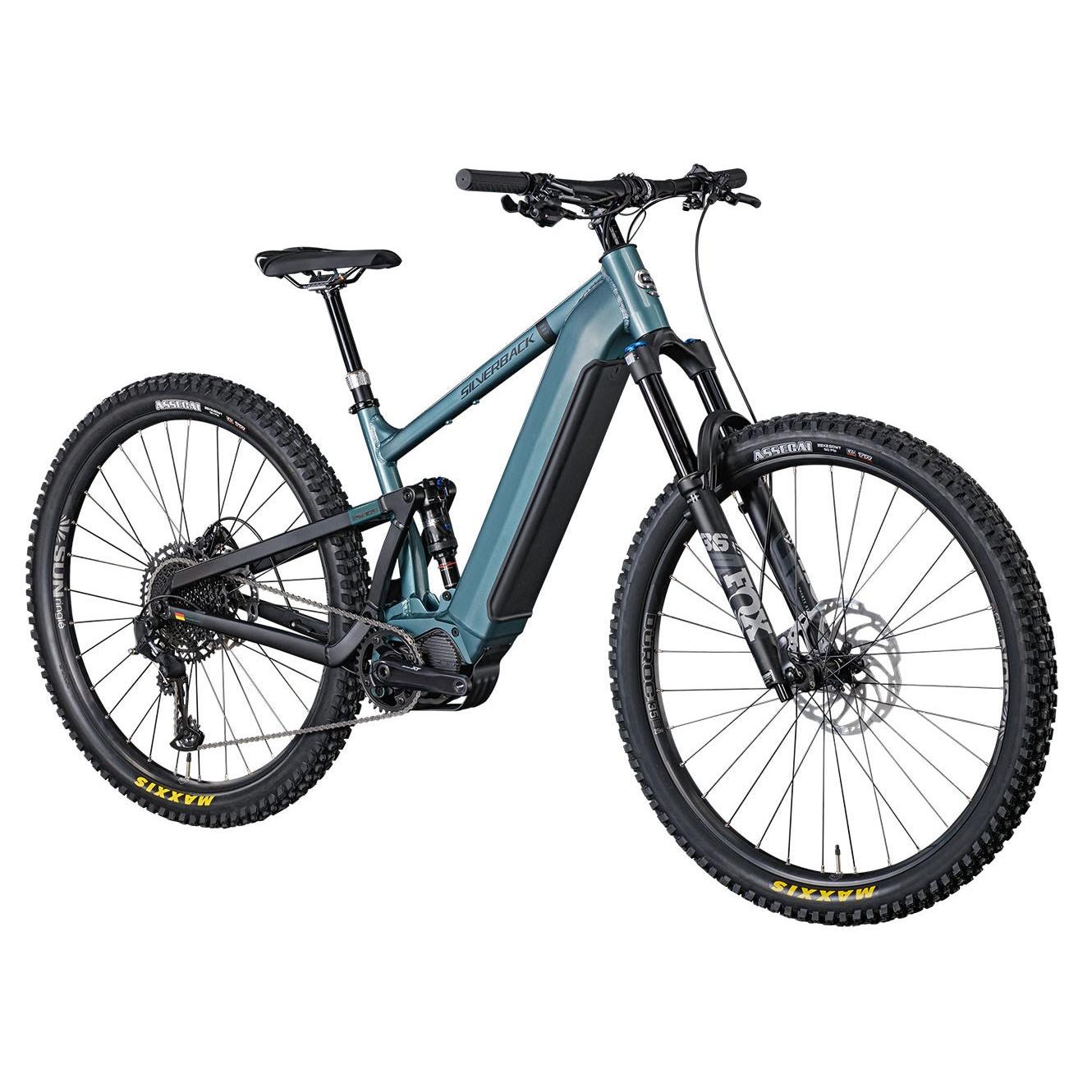 Silverback S-Electro AL1 Elite Electric Dual Suspension Mountain Bike Rainbow Silver/Black