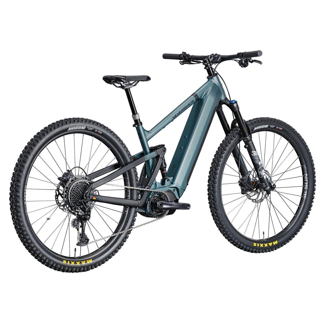 Silverback S-Electro AL1 Elite Electric Dual Suspension Mountain Bike Rainbow Silver/Black