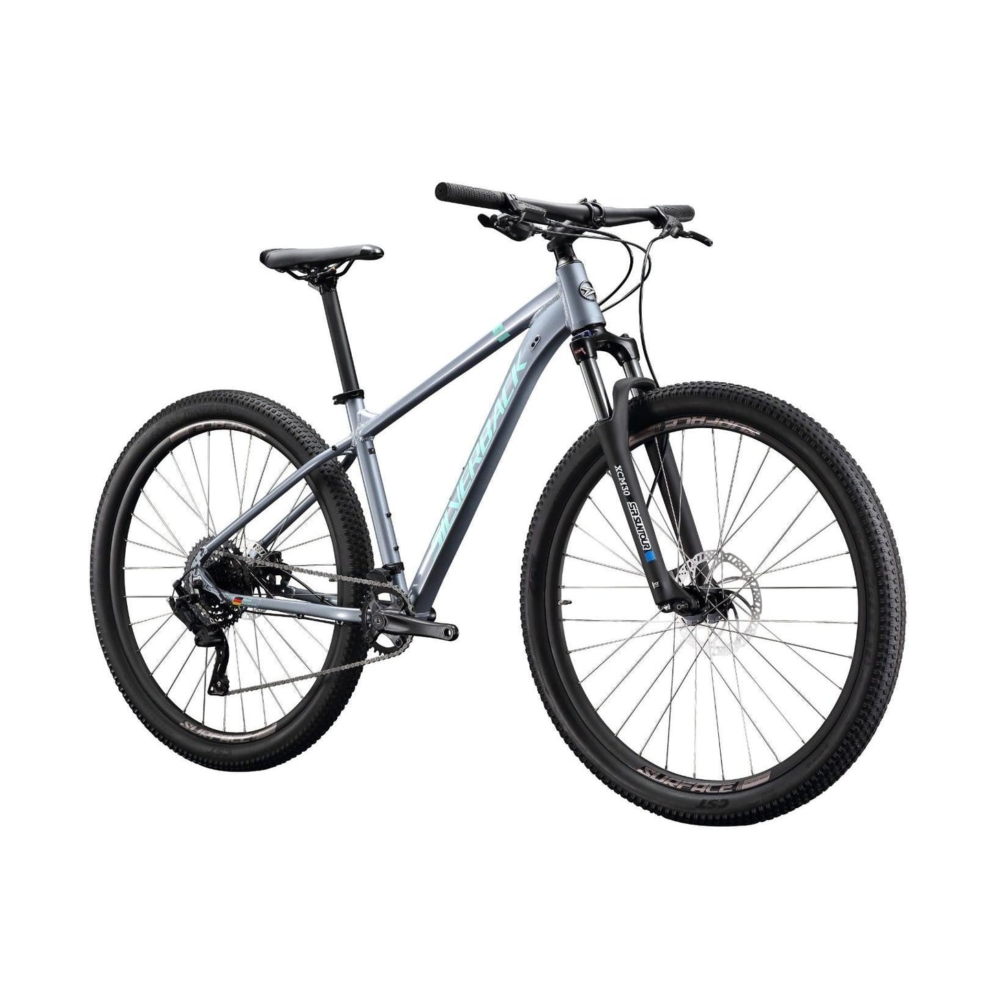 Silverback Splash Comp 29'' Hardtail Mountain Bike Silver/Teal