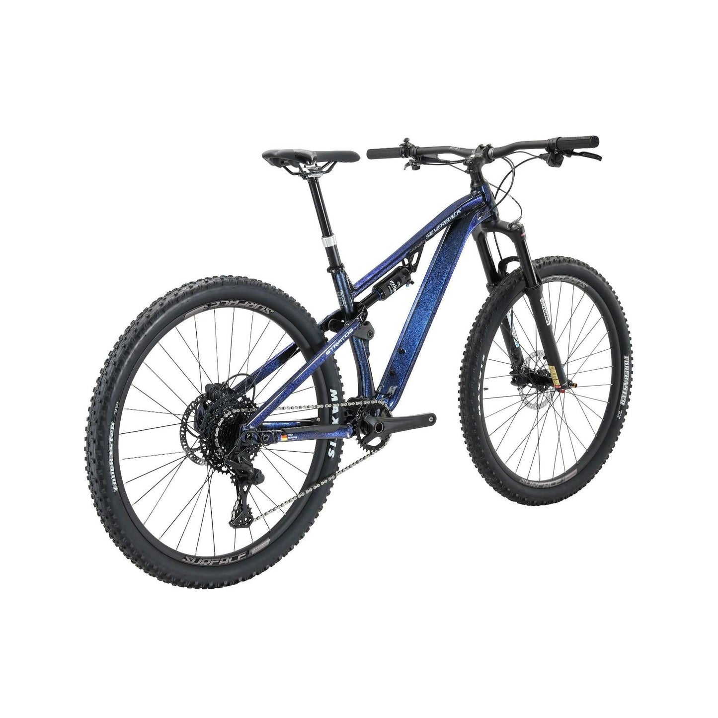 Silverback Stratos AL Comp MS Dual Suspension Mountain Bike Grey/Blue