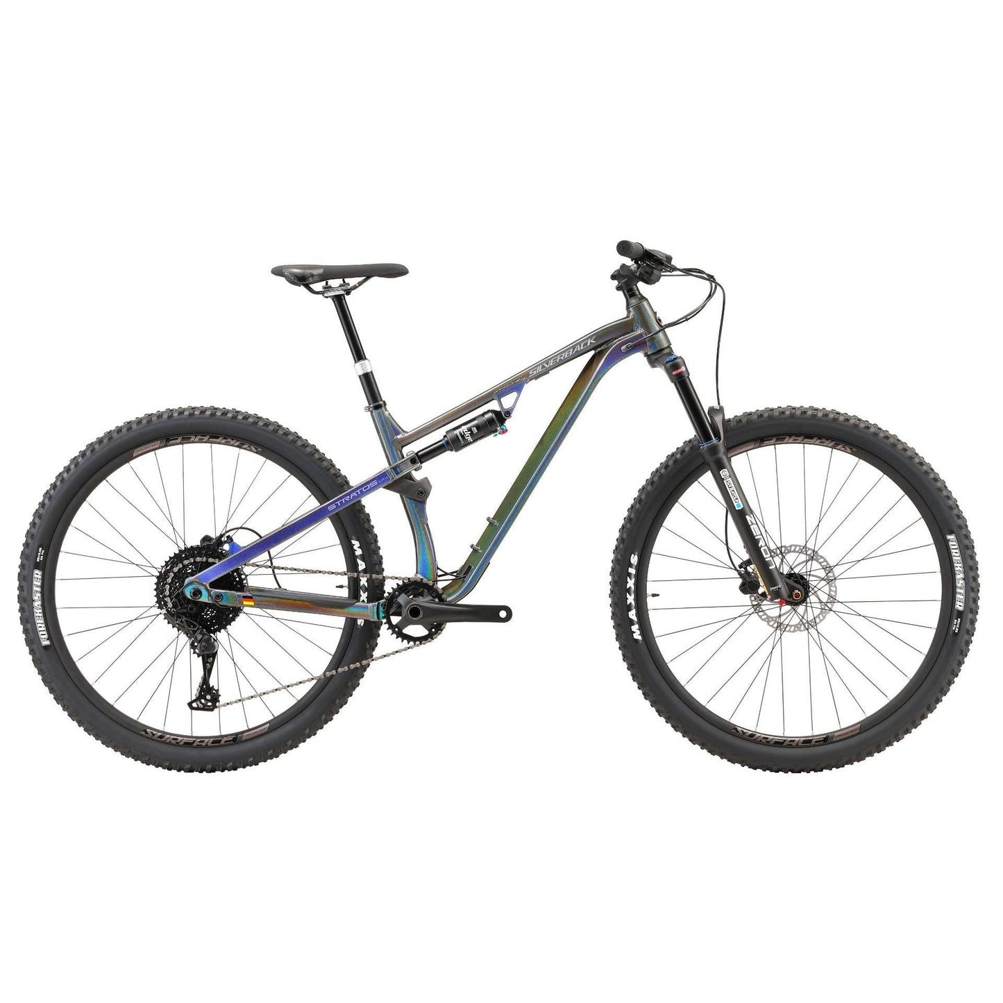 Silverback Stratos AL Elite MS Dual Suspension Mountain Bike Rainbow Grey/Silver