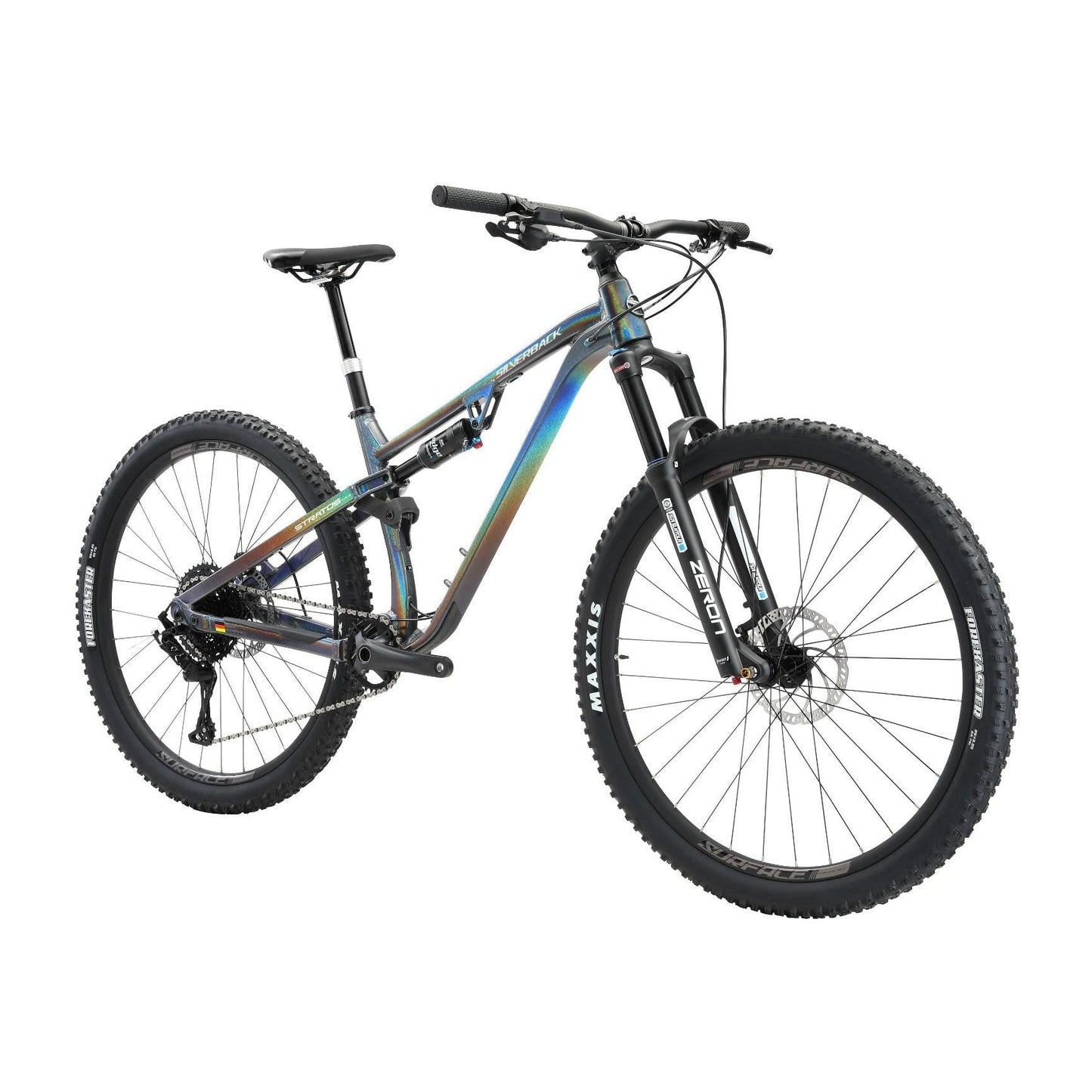 Silverback Stratos AL Elite MS Dual Suspension Mountain Bike Rainbow Grey/Silver
