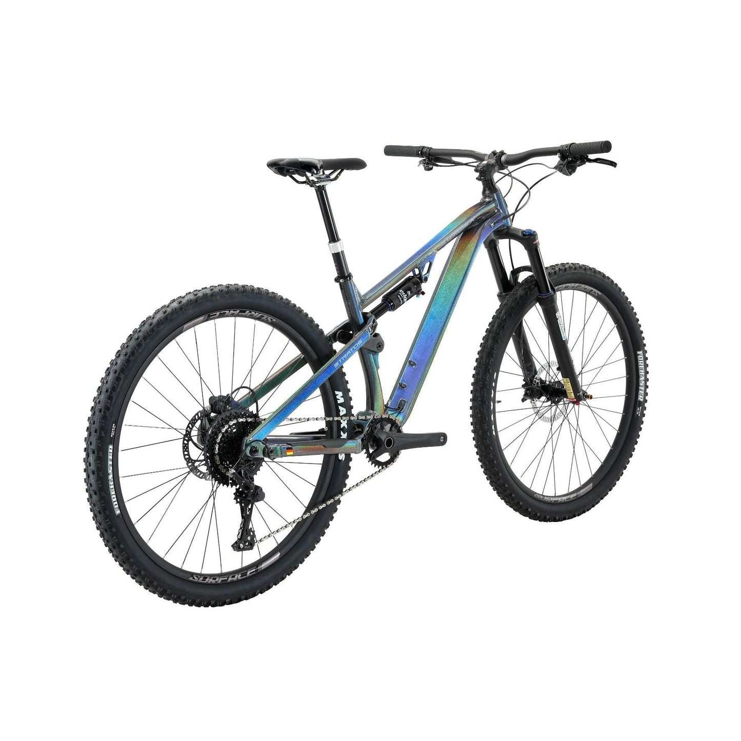Silverback Stratos AL Elite MS Dual Suspension Mountain Bike Rainbow Grey/Silver