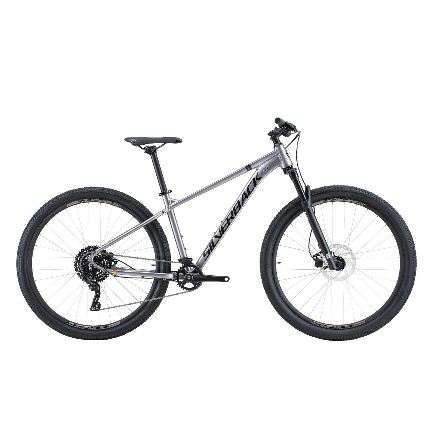Silverback Stride Comp Hardtail Mountain Bike 27.5'' Satin Metallic Grey