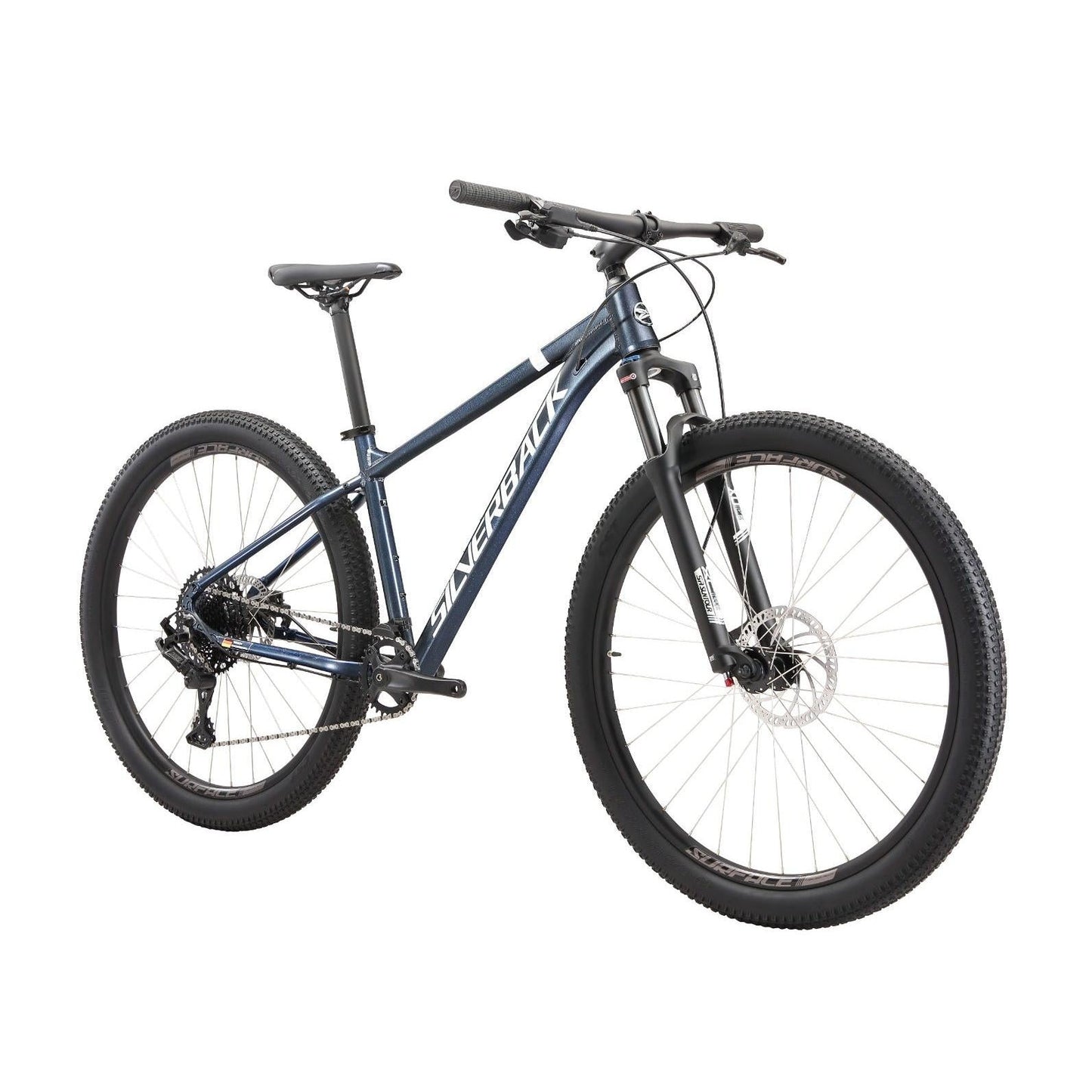 Silverback Stride Deluxe MS Hardtail Mountain Bike Metallic Blue