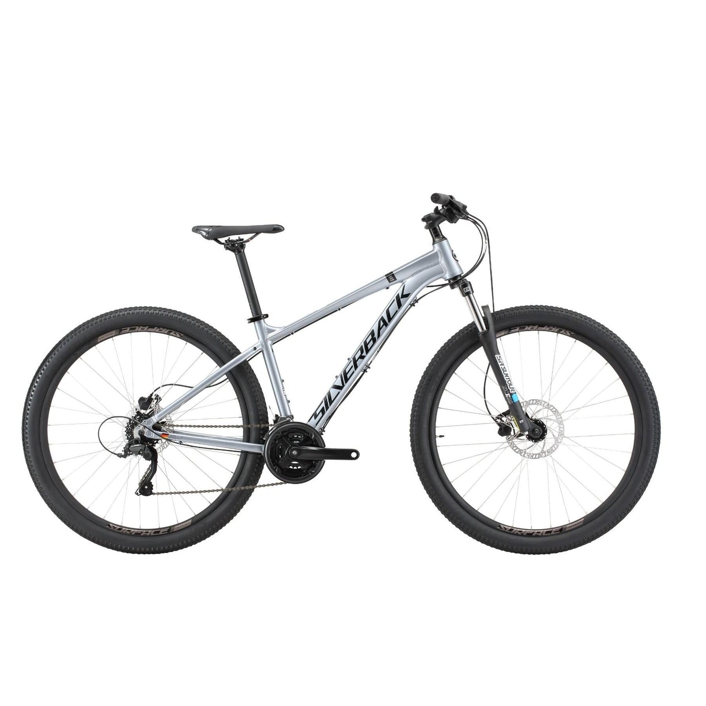 Silverback Stride HD Hardtail Mountain Bike 29'' Silver/Black