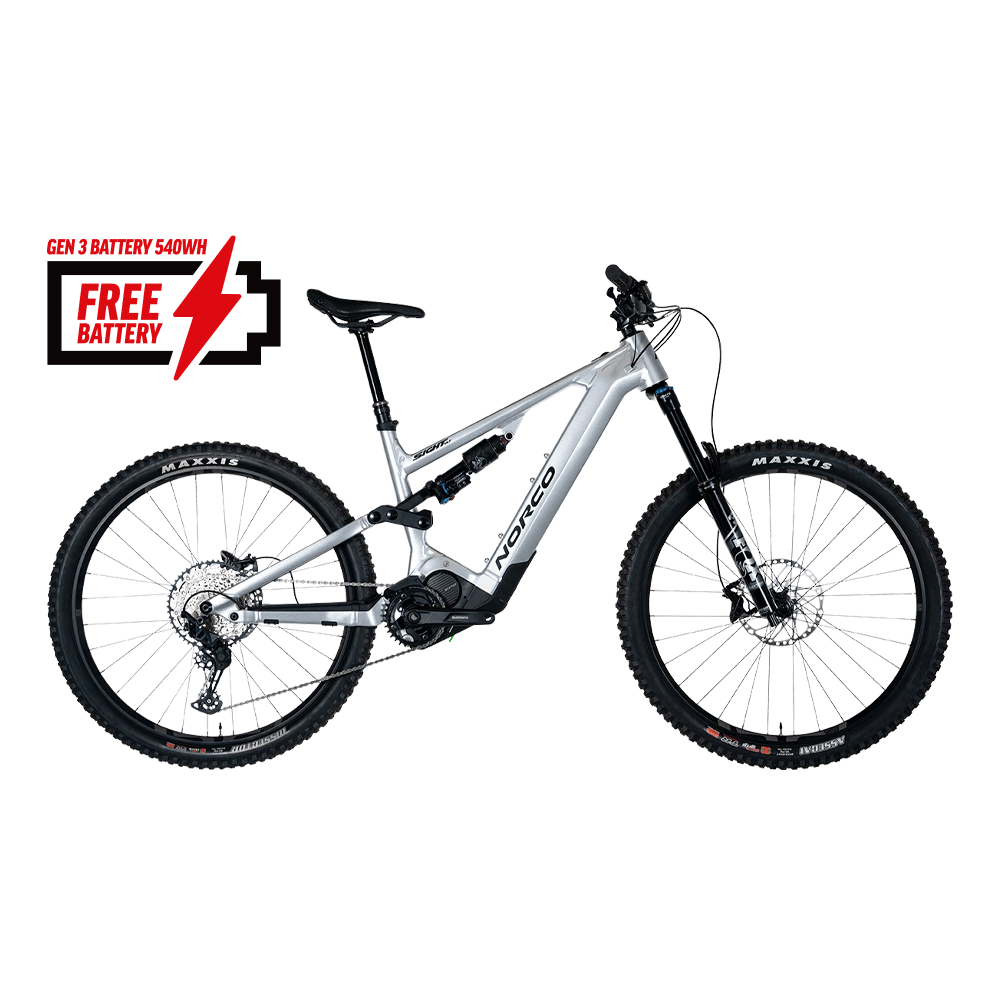 Norco Sight VLT A1 Electric Mountain Bike Silver/Black - 540Wh Battery Included