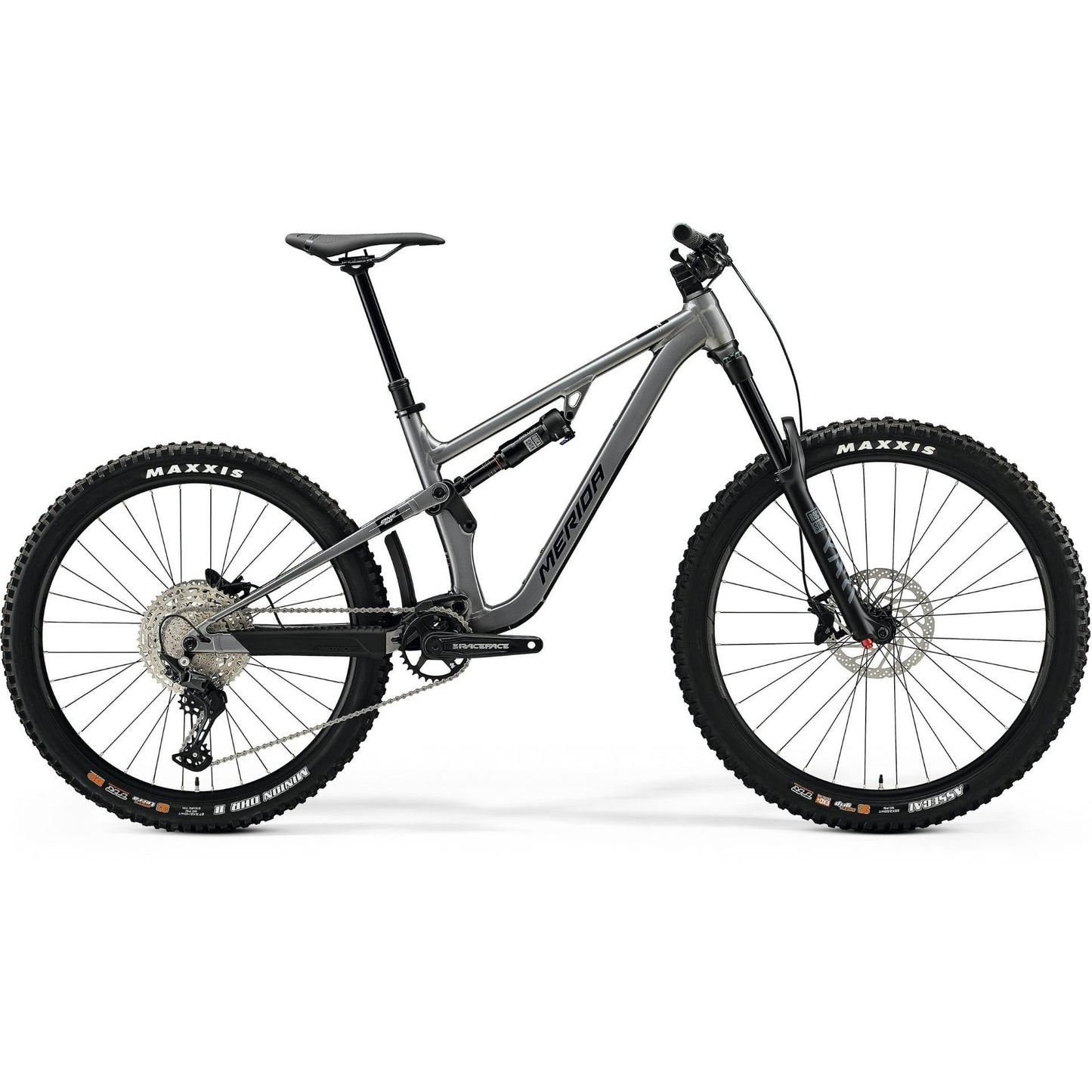 Merida One-Sixty 500 Dual Suspension Mountain Bike Gunmetal Grey/White