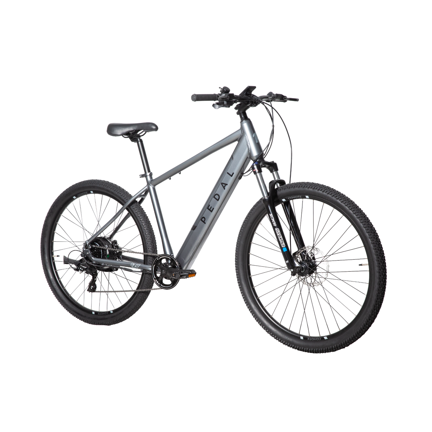 Pedal Coyote 2 Electric Hardtail Mountain Bike Gloss Charcoal