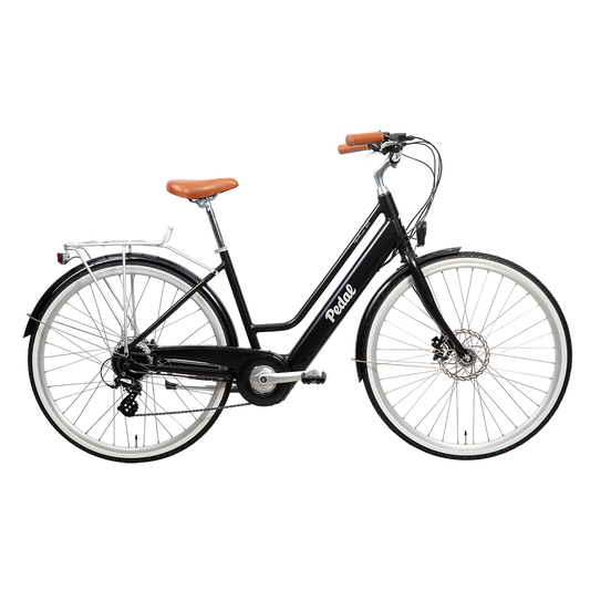 Pedal Uptown ELC V2 Electric Vintage Cruiser Bike Black