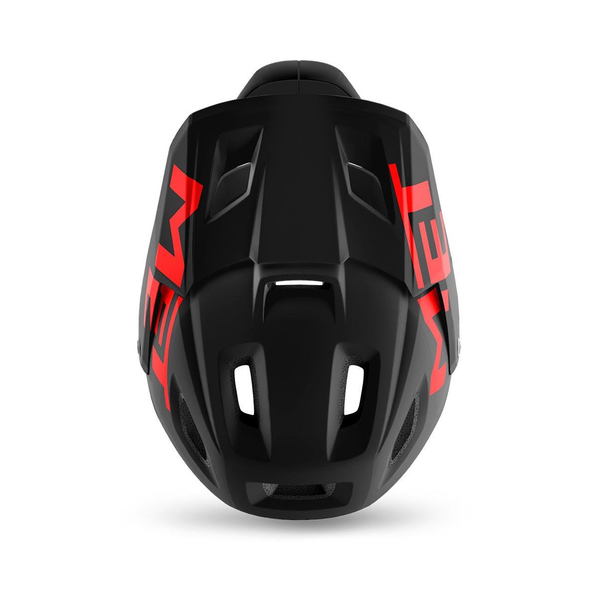 MET Parachute MCR Fullface Helmet Black/Red