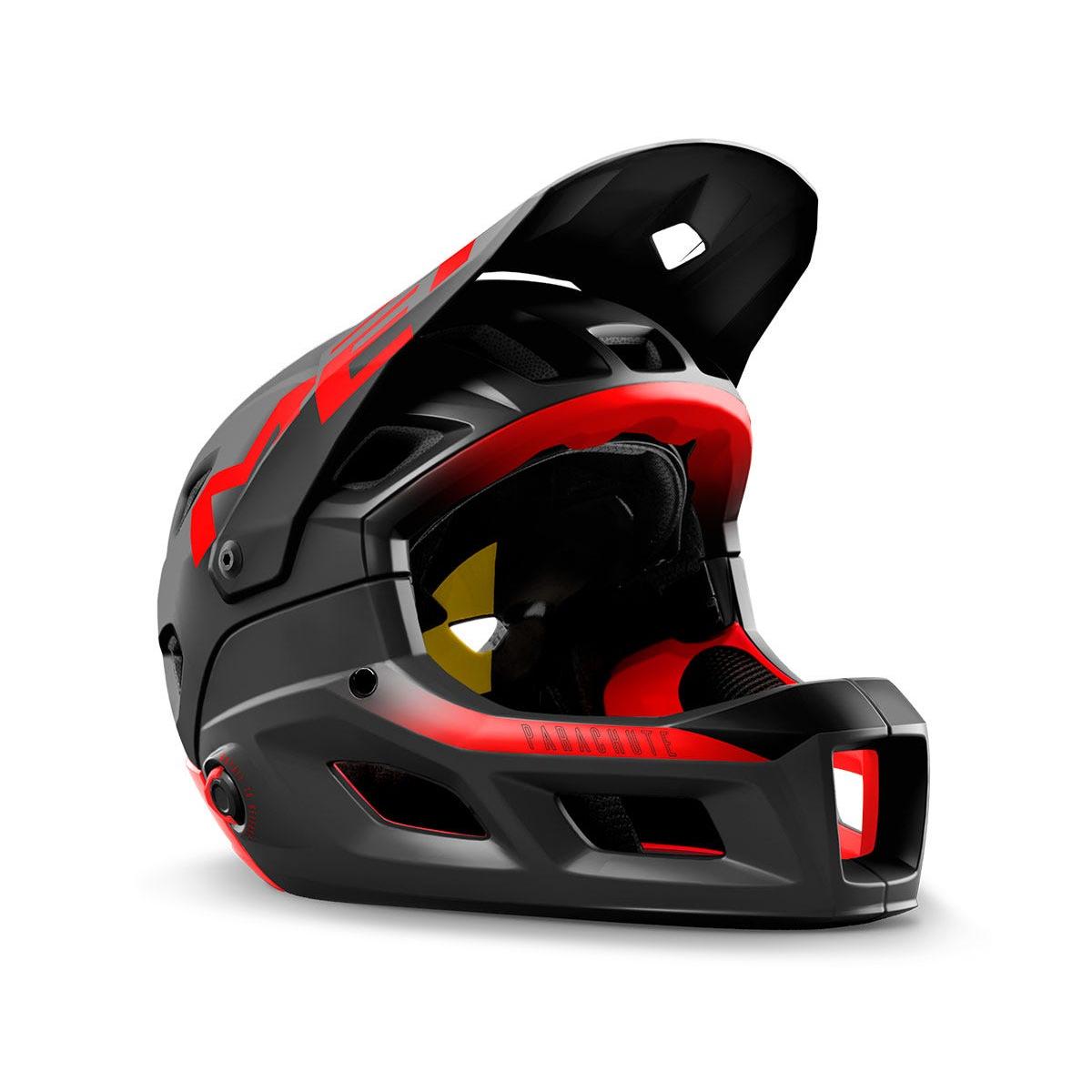 MET Parachute MCR Fullface Helmet Black/Red