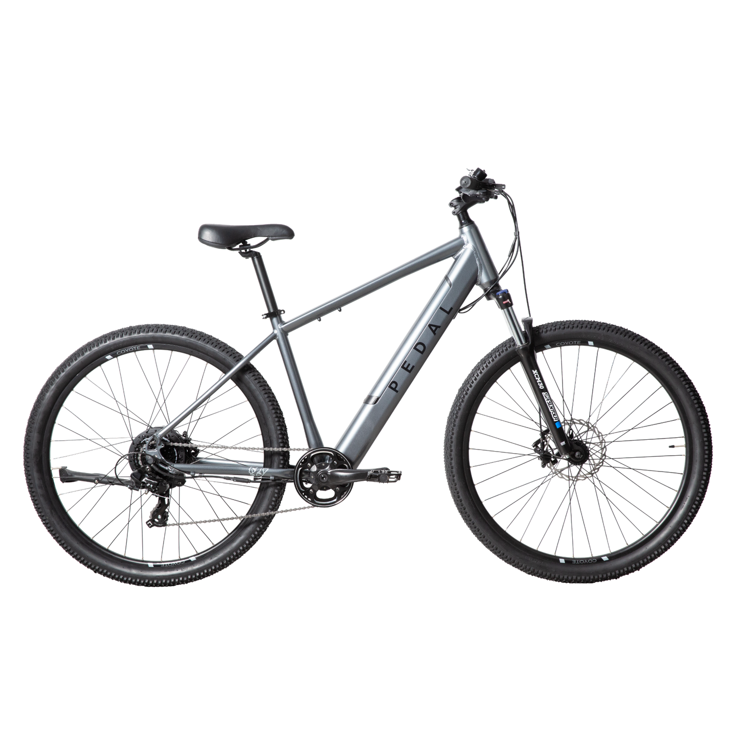 Pedal Coyote 2 Electric Hardtail Mountain Bike Gloss Charcoal