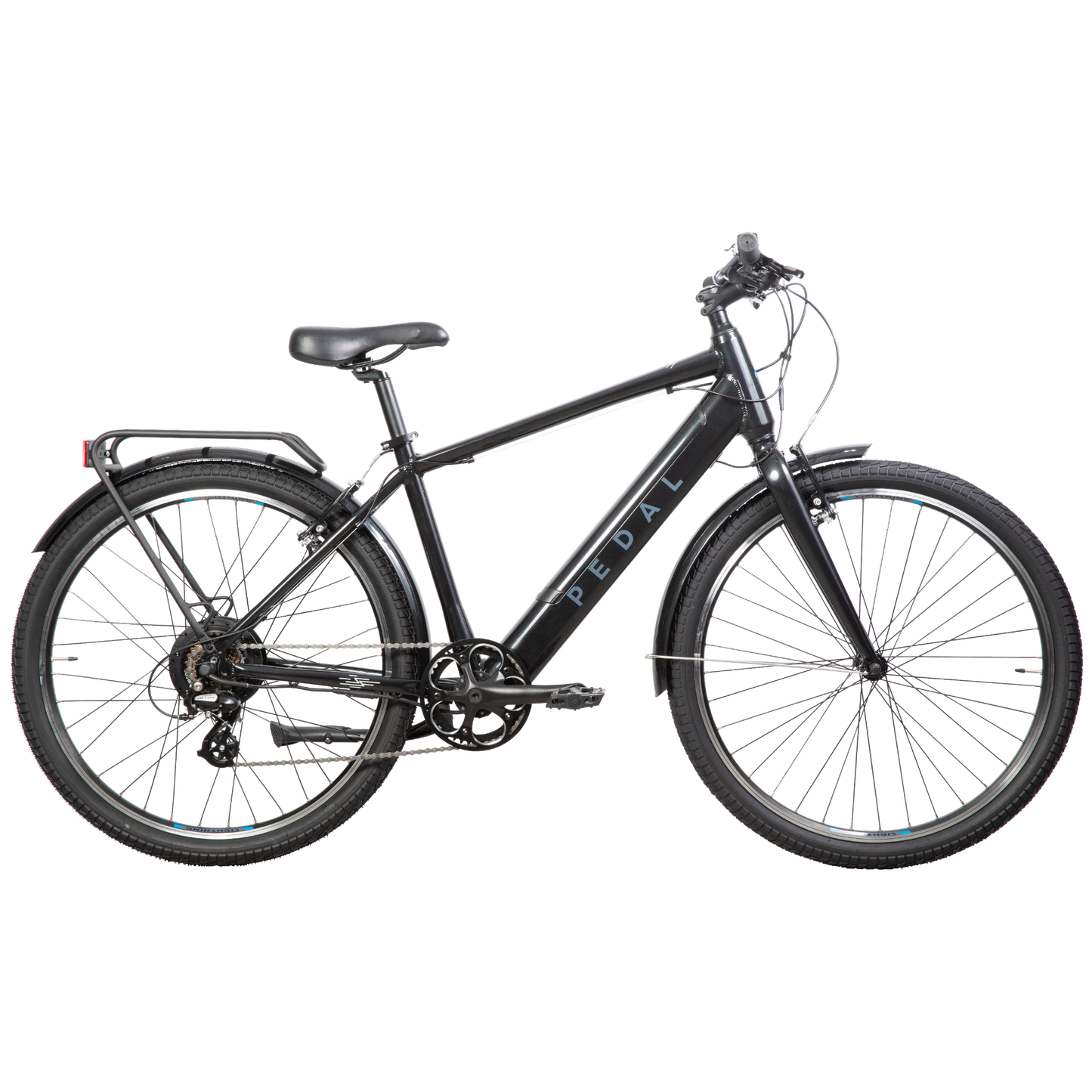 Pedal Lightning PLUS 27.5 Electric Hybrid Bike Pearl Black