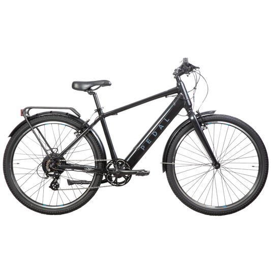 Pedal Lightning PLUS 27.5 Electric Hybrid Bike Pearl Black