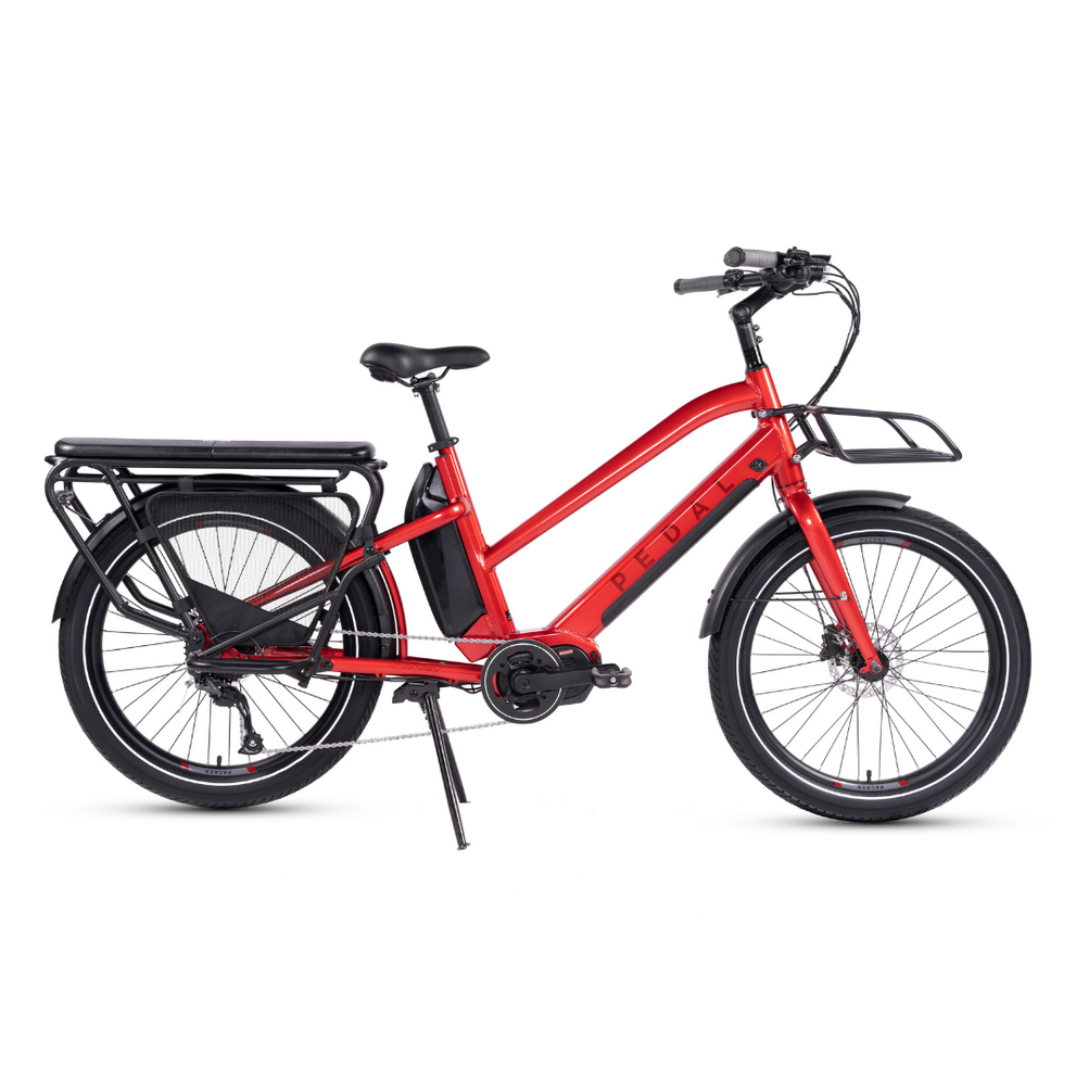 Pedal Packer Electric Cargo Bike Bright Red