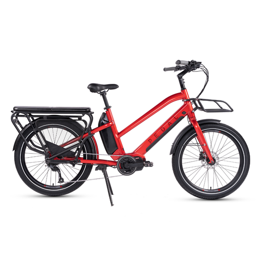 Pedal Packer Electric Cargo Bike Bright Red