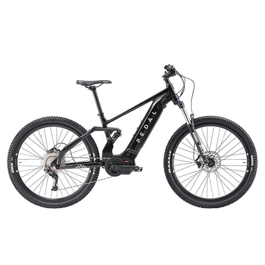 Pedal Titan Electric Dual Suspension Mountain Bike Black/Silver