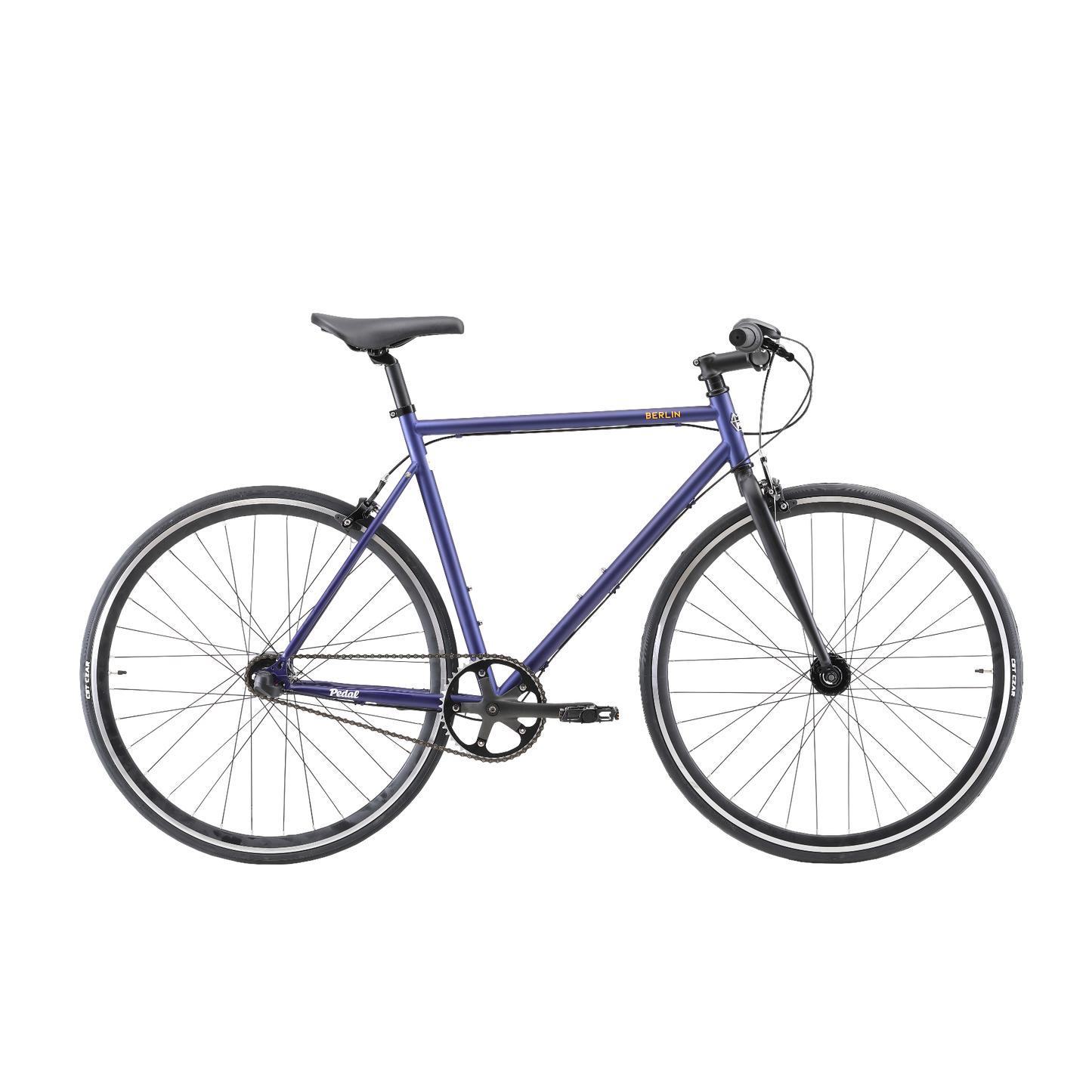 Pedal Messenger 3 Berlin Flat Bar Road Bike Midnight Blue