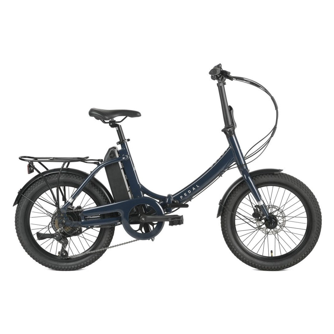 Pedal Derby Electric Folding Bike Dark Navy