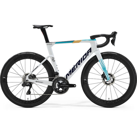 Merida Reacto Team Road Bike White/Teal/Pearl