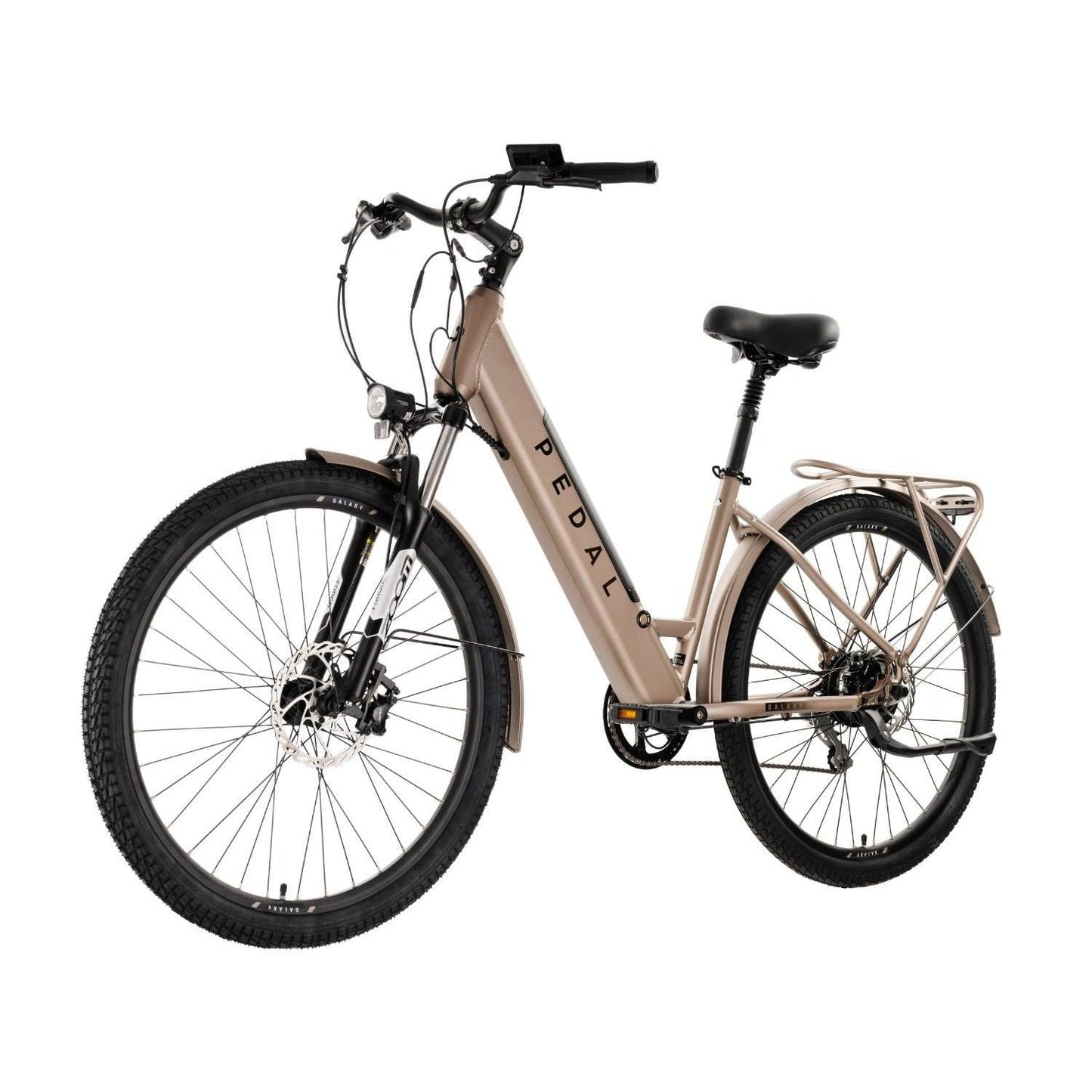 Pedal Galaxy Step Through Electric Hybrid Bike Silver