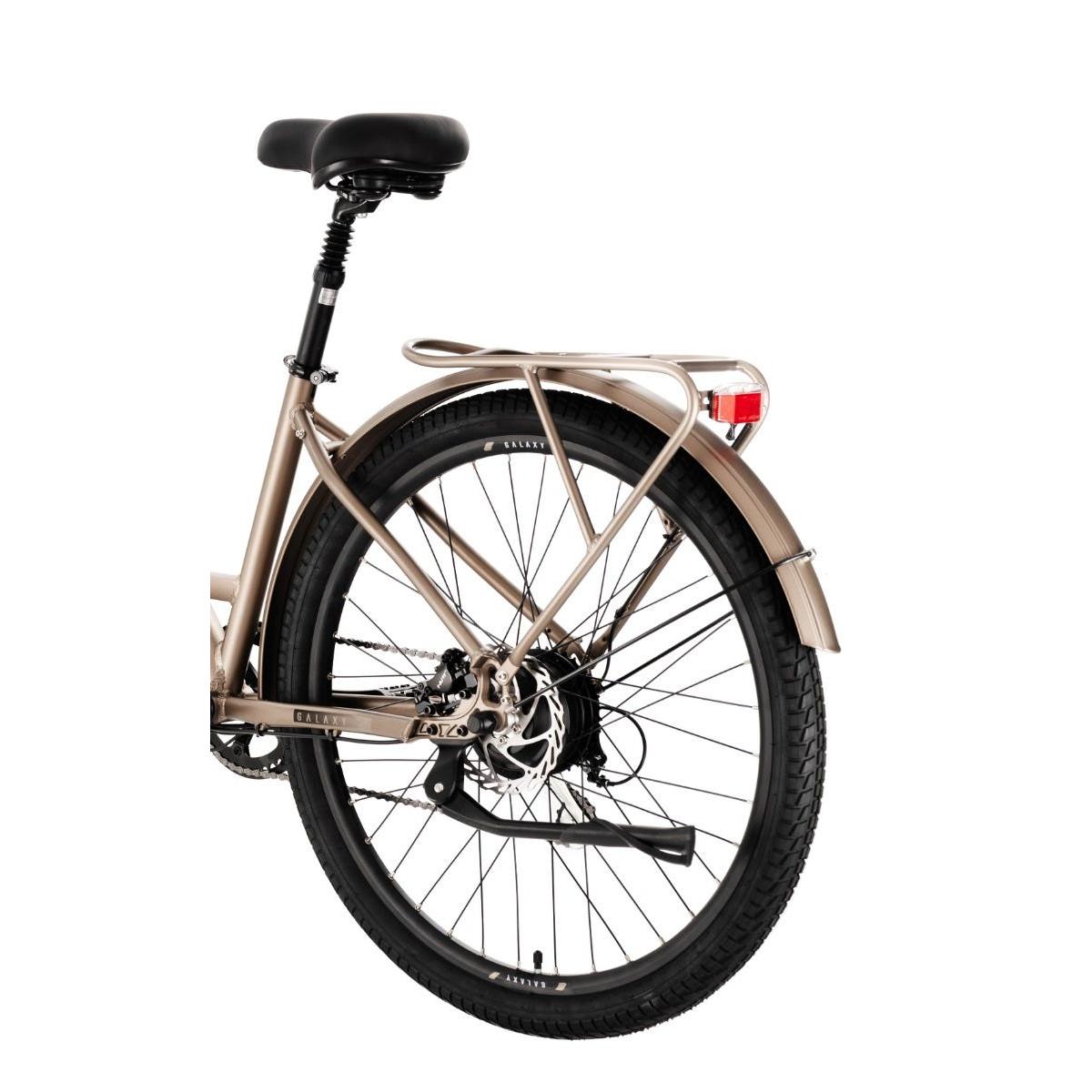 Pedal Galaxy Step Through Electric Hybrid Bike Silver