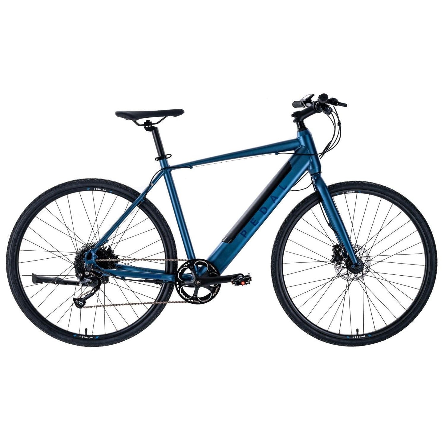 Pedal Dodger Electric Flat Bar Road Bike Blue