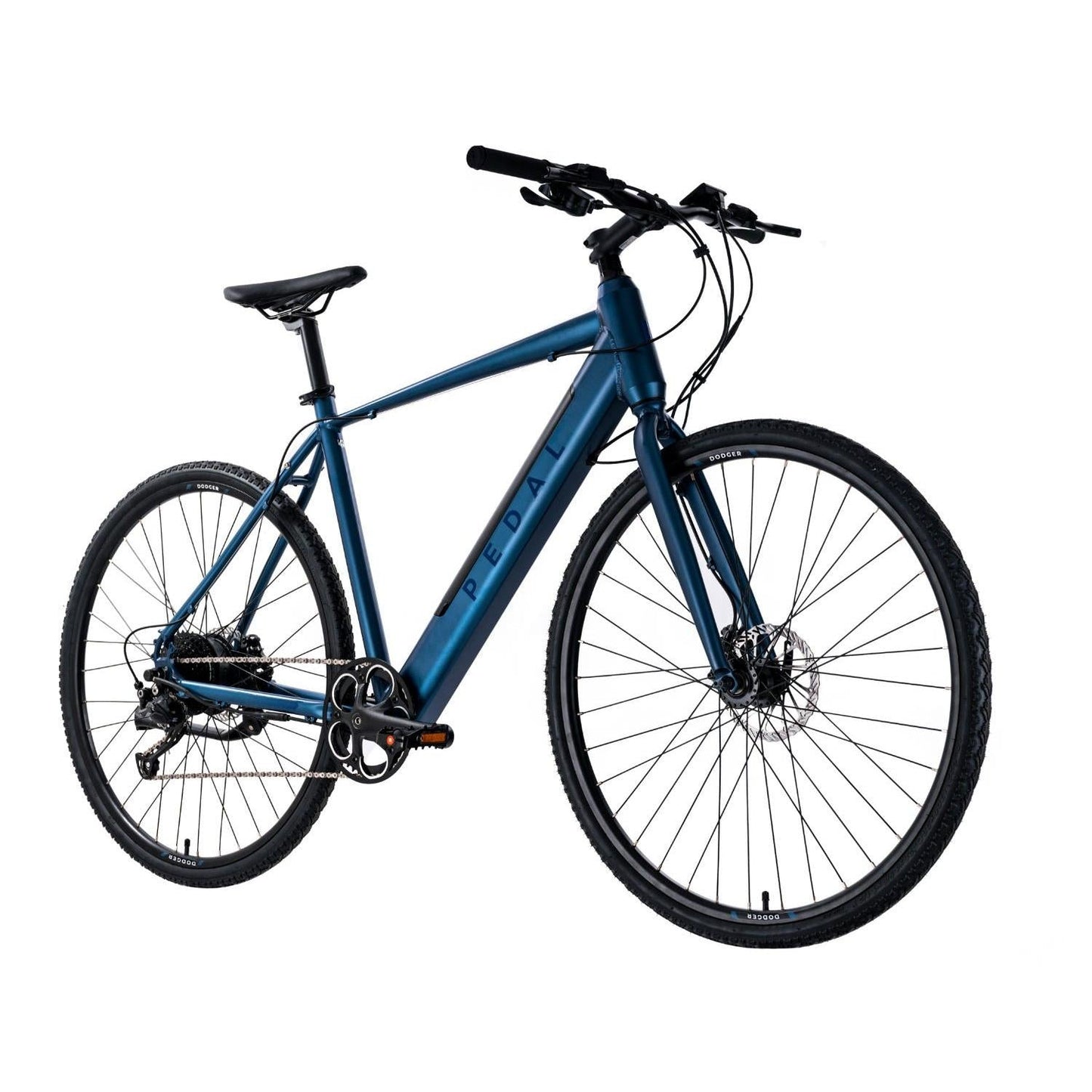 Pedal Dodger Electric Flat Bar Road Bike Blue