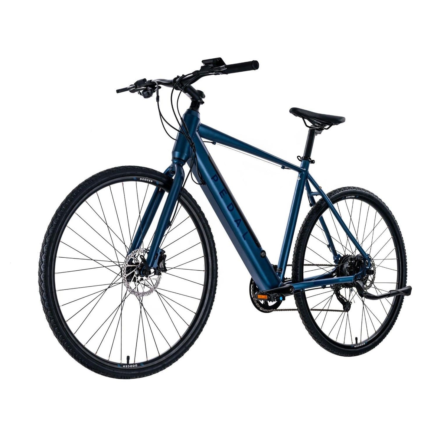 Pedal Dodger Electric Flat Bar Road Bike Blue