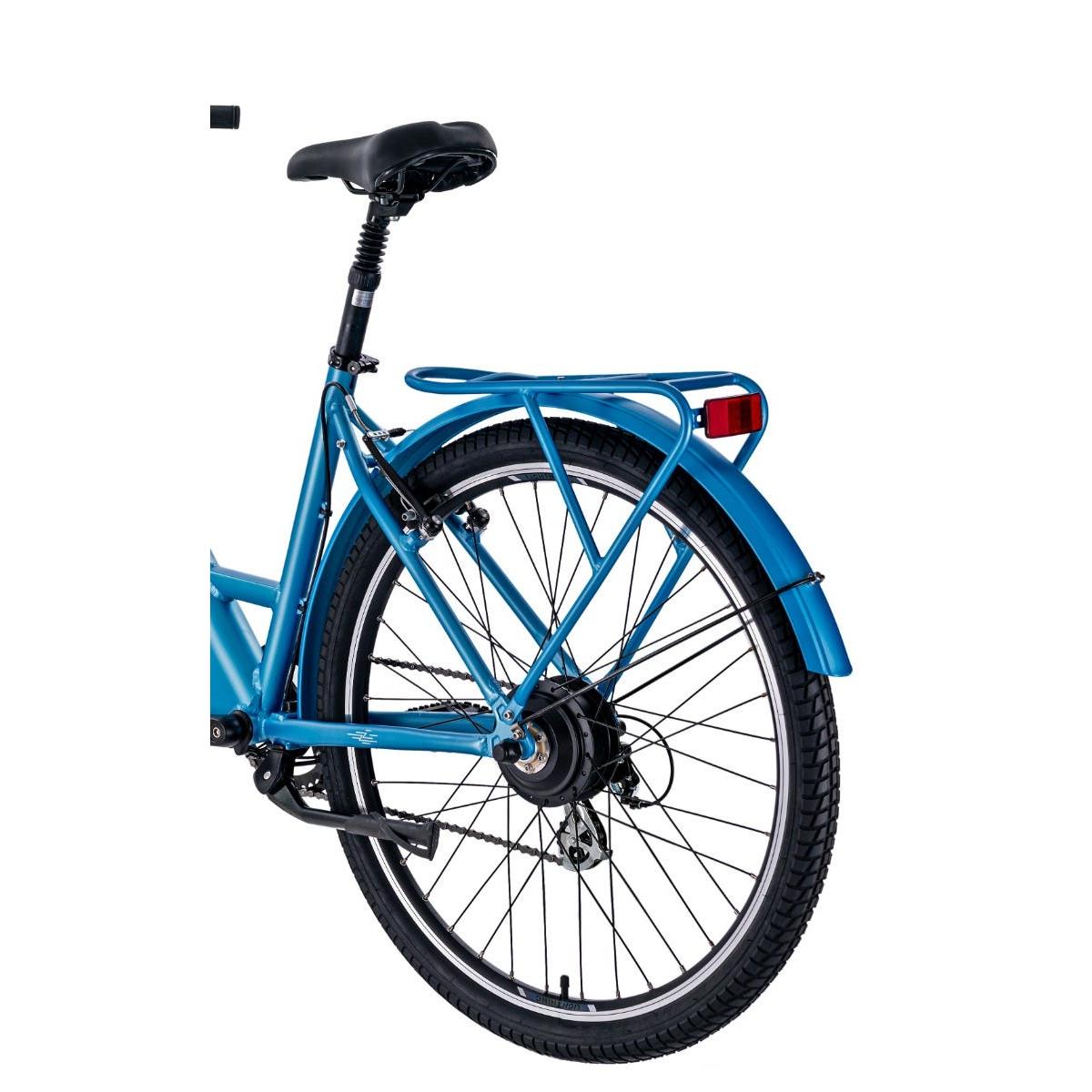 Pedal Lightning 27.5'' Step Through Electric Hybrid Bike Light Blue